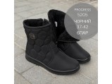 Черевики жіночі зимові-ФР-Прогрес-5206 Чорні.Ростовка 6 пар. 37-42
