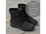 Черевики жіночі зимові-ФР-Прогрес-5201 Чорні.Ростовка 6 пар. 37-42