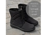 Черевики жіночі зимові-ФР-Прогрес-5201 Чорні.Ростовка 6 пар. 37-42