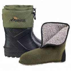 Чоботи чоловічі з хутровою вставкою . GIPANIS-142 Хакі .Ростовка 6 пар.42-45+43+44