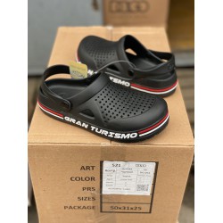 Крокси чоловічі DAGO-521 Чорні.Ростовка 6 пар.41-/4445+42+43