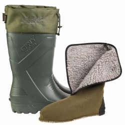 Чоботи чоловічі з хутровою вставкою . GIPANIS-RM-135/1 Хакі .Ростовка 6 пар.42-45+43+44