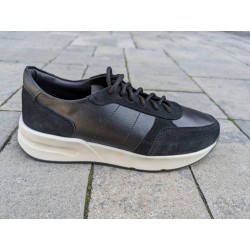 Кросівки жіночі шкіряні -8/7-1655 Чорні.Ростовка 5 пар. 36-40