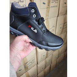 Ботінки чоловічі зимові -3/18 0=1901 Чорні Ростовка 8 пар. 40-45+42+43