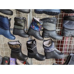 Дутики дитячі на хутрі-15 1789 Чорні.Ростовка 8 пар.25-28 або 34-37