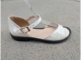 Босоніжки жіночі шкіряні -ЛА-5019 Срібло.Розміри 36.