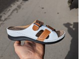 Шльопанці жіночі турція-ГЛ-0577 Білі.Ростовка 6 пар.37-41