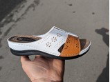 Шльопанці жіночі турція-ГЛ-0579 Білі.Ростовка 6 пар.37-41