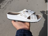 Шльопанці жіночі турція-ГЛ-0584 Білі.Ростовка 6 пар.37-41