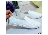 Мокасини жіночі 15-1033 білі.Ростовка 6 пар.37-41+39