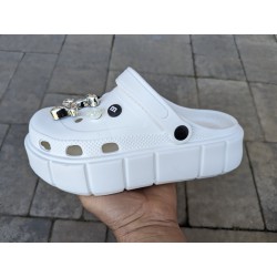 Крокси жіночі-ПРОГРЕС-5125 Кролик. Білі.Ростовка 6 пар.Розміри 36-40